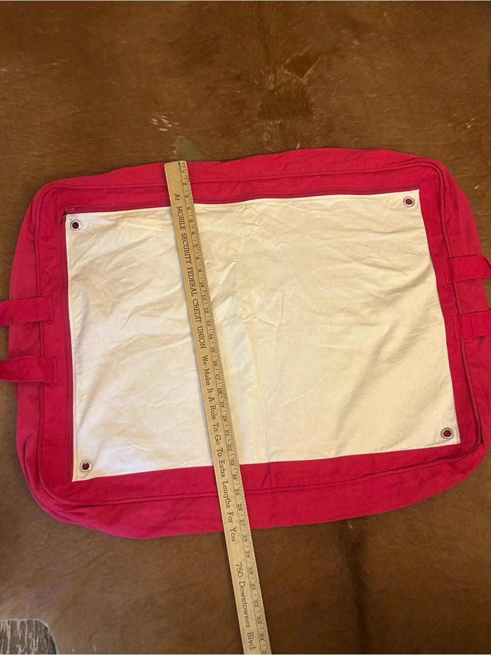 IKEA EKTORP Cream Cover with Red Trim